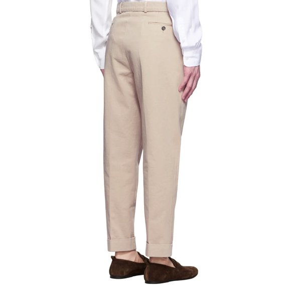 OFFICINE GÉNÉRALE Beige Hugo Trousers - Picture 2 of 11